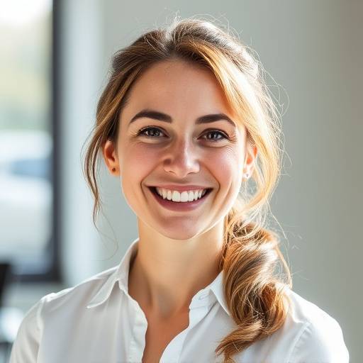 Sophie Leclerc, Responsable du Support Client, souriant et professionnel